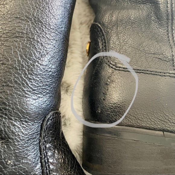 Ted Baker Black Leather Calf High Boots - Picture 10 of 13